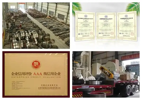 桂林矿机的AAA级荣誉证书与ISO认证书以及车间展示