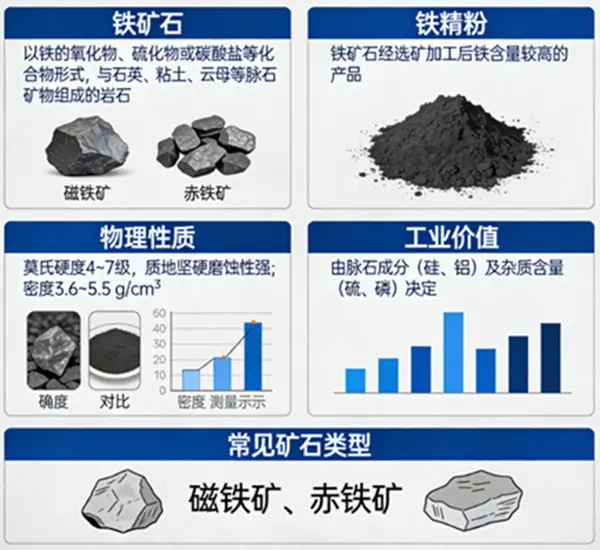 铁矿石和铁精粉