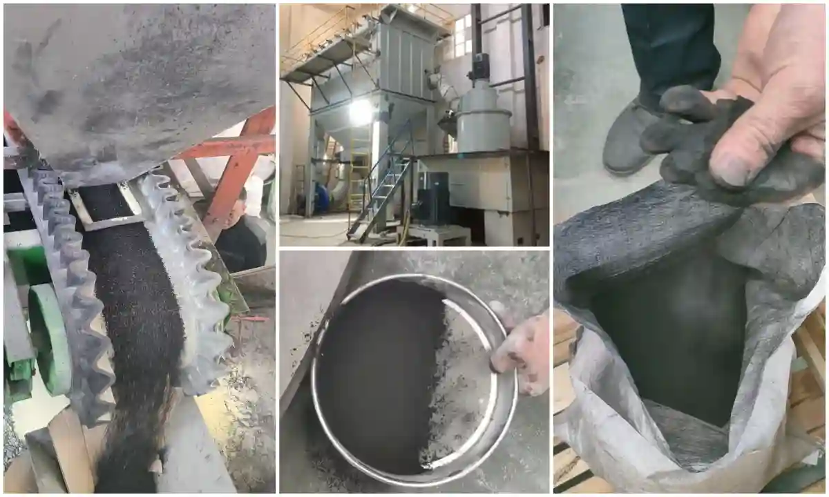 GKHGM超细环辊磨粉机加工活性炭客户现场