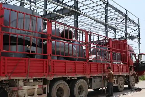 GKSF1280砂粉一体机装车完毕准备发车