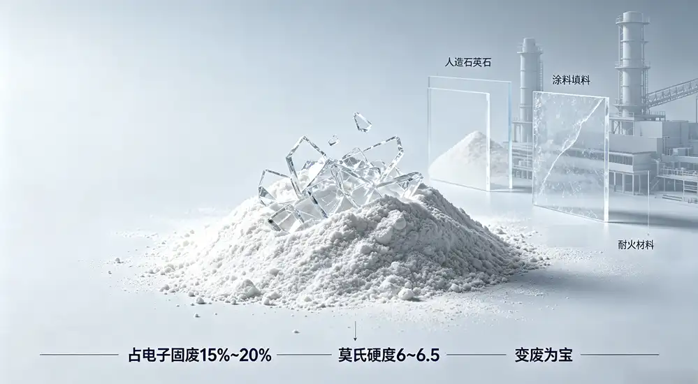 废弃玻璃与玻璃粉