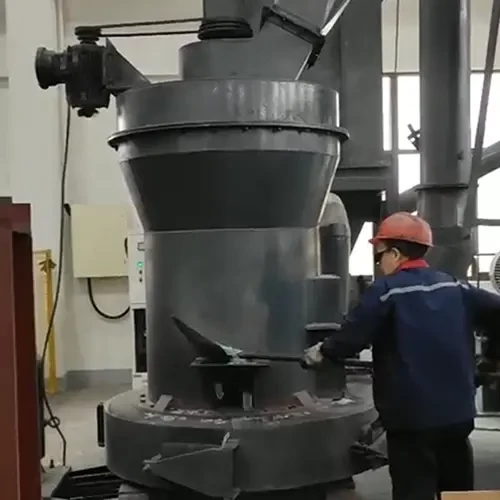 玻璃磨粉生产线客户现场